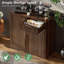 Armoire à déchets coulissante 13 gallons avec tablette et tiroir réglables-130405901-130405895