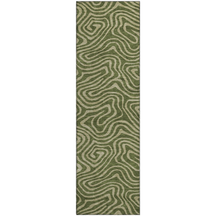 Premium Machine Washable Colmenero AMF1020 Swirls Rug