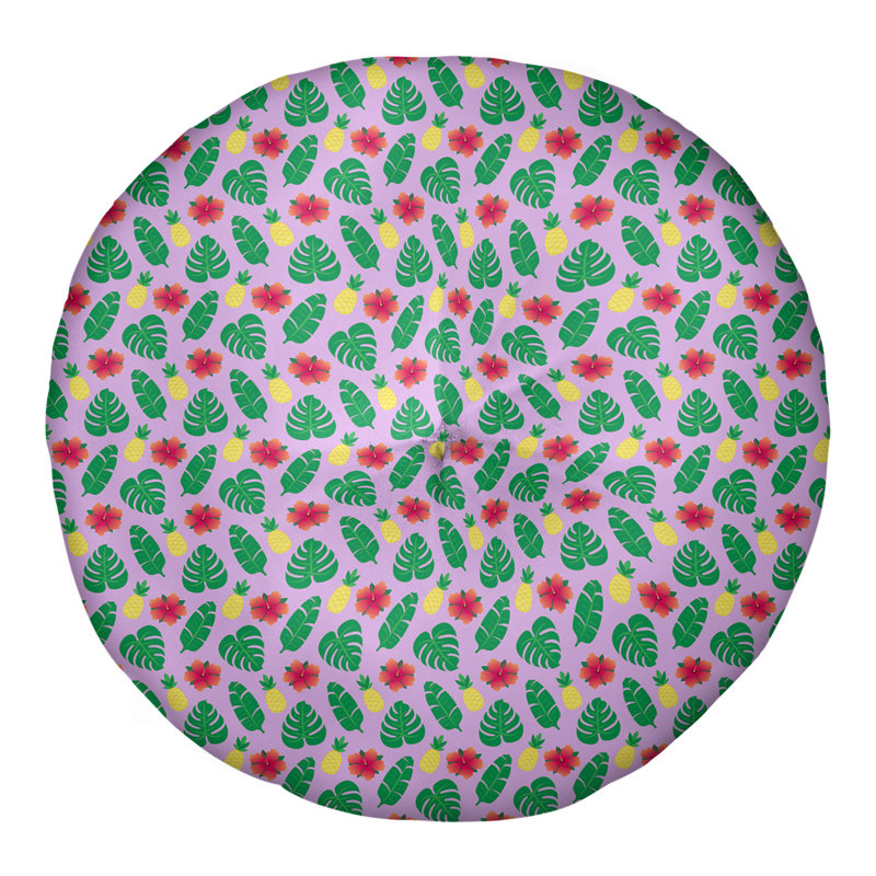 Coussin de sol touffeté rond Katelyn Elizabeth, 26 po x 26 po, Mauve