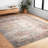 Oriental Terracotta/Blue/Ivory Area Rug-808531975