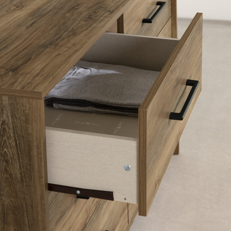 Commode 6 tiroirs Londen, Brown