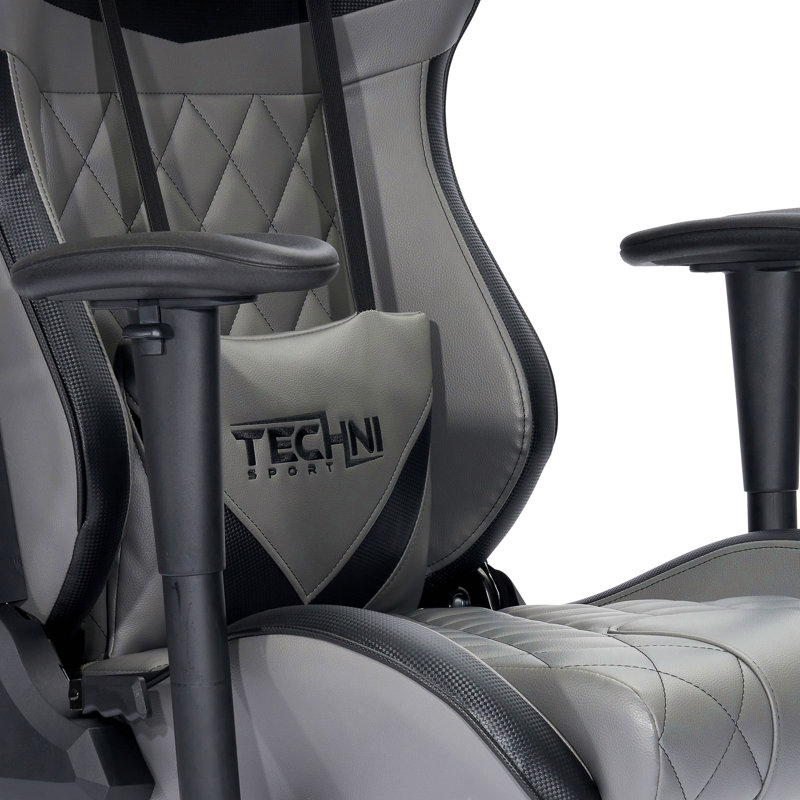 Fauteuil de jeu gris ergonomique