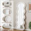 Miroir de plancher en flanelle pleine longueur avec support et options de suspension pour chambre à coucher et salon-229877782
