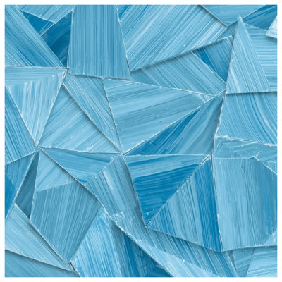 Blue Triangular Shapes Blankets