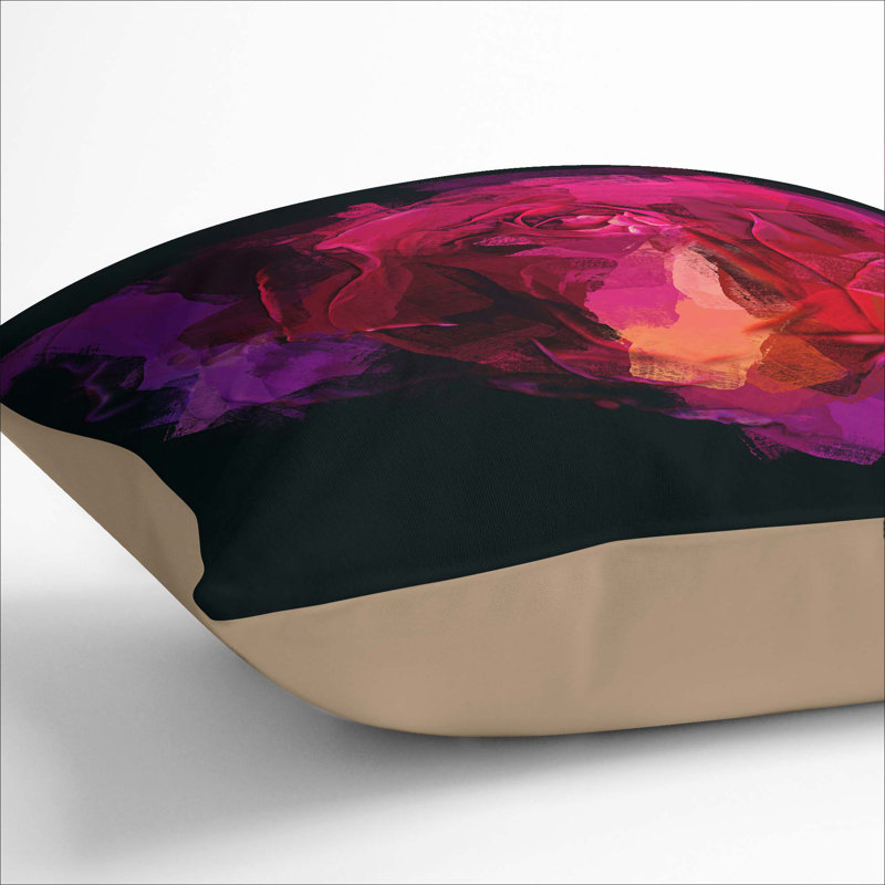 Abstract Square Throw Cushion, Stone, 55cm H x 55cm W x 20cm D