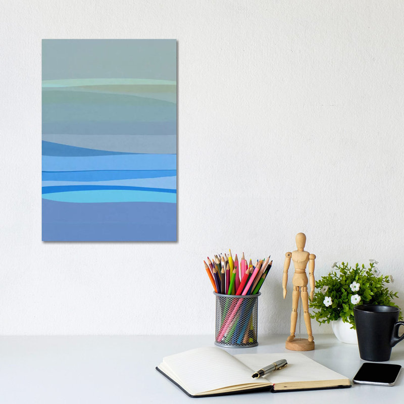 House of Hampton Blue Abstract I | Wayfair.co.uk