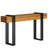 63 Inch Long Console Table, Industrial Sofa Table Behind The Couch Rectangular Entryway Table For Entrance Hallway Living Room, Brown