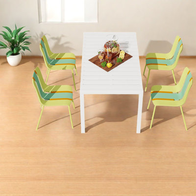 Modern Dining Table Sets(Must include both Table and Chair), Metal Patio