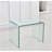 Transparent End Table,Tempered Clear Bent Glass Sidetable
