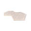 Carreau de marbre hexagonal, marbre blanc, marbre naturel, pour mur et plancher, carrelage de marbre poli, pierre naturelle, marbre véritable, marbre véritable, 1 boîte de 12 pièces
