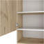 Armoire à pharmacie simple H 28 po, une tablette, deux tablettes intérieures, chêne clair / blanc