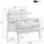 Fauteuil en velours blanc - élégant et confortable pour les espaces de vie, les chambres à coucher-78929251