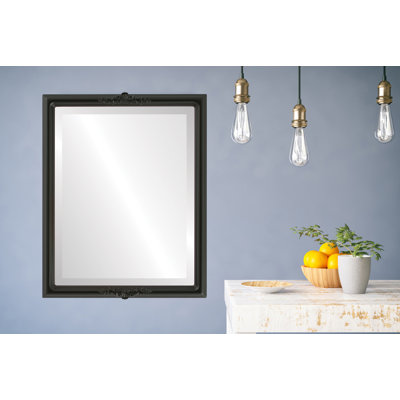 Rhine Wood Flat Wall Mirror