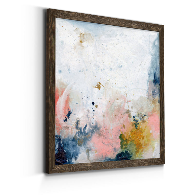 Pastel Fantasy IV-reproduction d’art sur toile encadrée, H 31,5 po x l 31,5 po x P 1,5 po, Cadre noyer