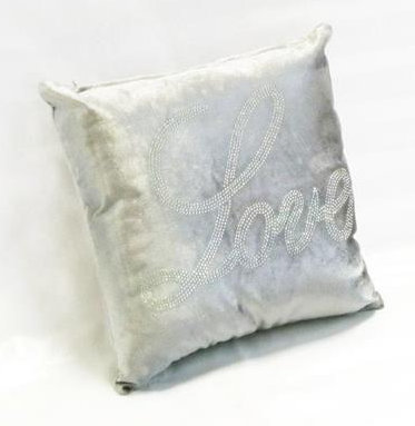 Sparkle Cushion Cover, Silver
