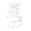 Jullien Hall Tree 100cm Wide with Bench and Shoe Storage