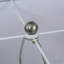 Lampe de table 16 x 16 x 23,5 po gris et argent brossé (assemblage de l'abat-jour requis)