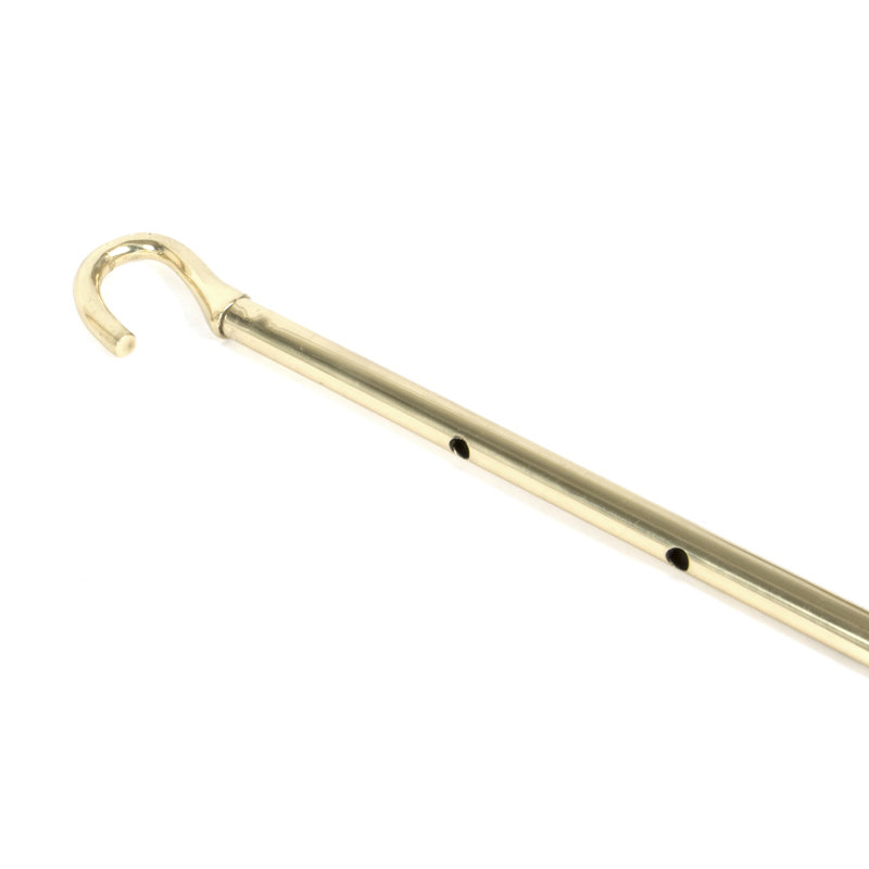 Telescopic Window Winder Door Accessory, Lacquered Brass