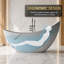 Baignoire autoportante sur pied 74 po-125490353