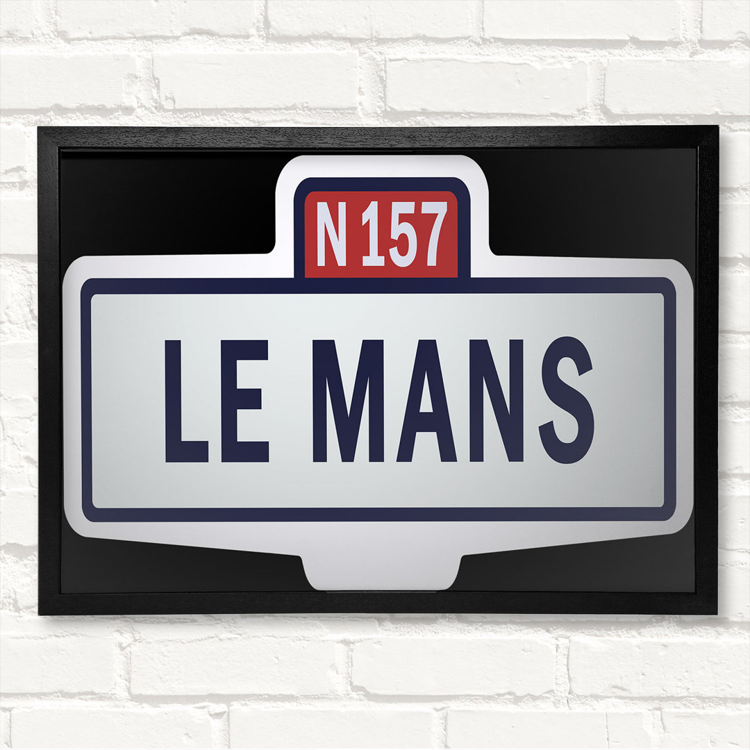 Leinwandbild Le Mans Race Sign