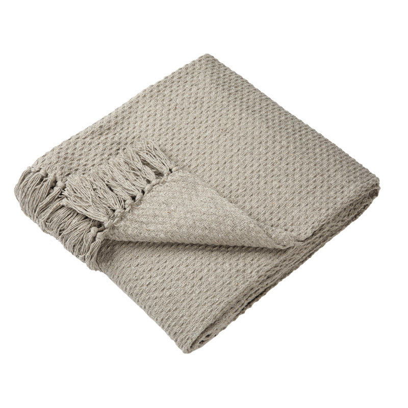 Hermbusche Throw Blanket, Natural, W130 x L180cm