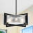 6 - Light 23.62" Modern Dimmable Glass Drum Chandelier-877893097