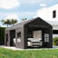 Outsunny 3 x 6 m Heavy Duty Carport with Galvanised Frame, Dark Grey