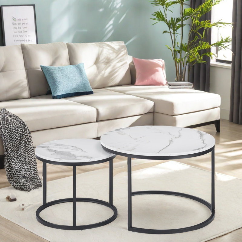Dagney Frame Coffee Table, White