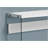 Accent Table, Console, Entryway, Narrow, Sofa, Glossy White Laminate, Clear Tempered Glass