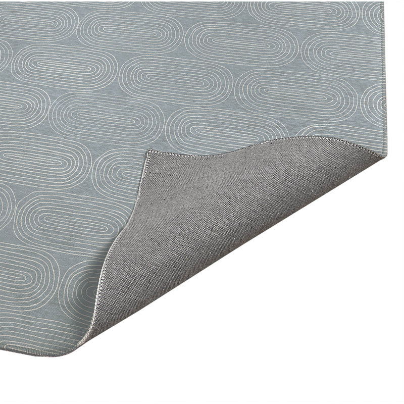 Tapis de bureau léger Earthy Embrace, L 6 pi x L 4 pi, Bleu ardoise