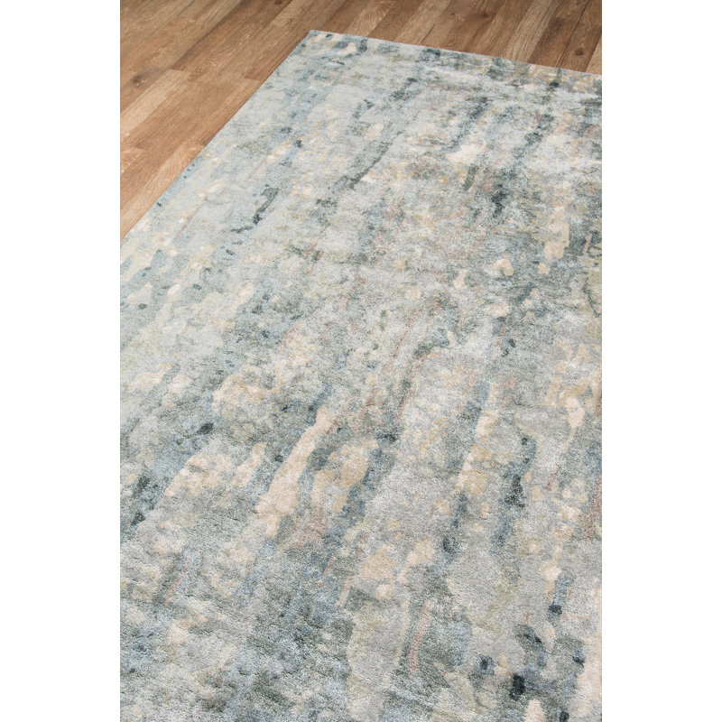Tapis gris touffeté à la main Gracie-Anne, Rectangle de 2 pi x 3 pi