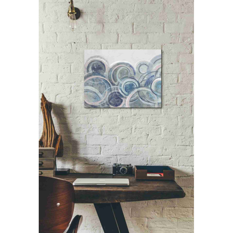 « variance blue gray ii », reproduction d’art sur toile encadrée, H 12 po x l 16 po x P 0,75 po
