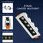 Plafonnier linéaire encastré à DEL 5 lumières LUXRITE, architecturale, 5CCT, CRI90, 11W, 600LM, faisceau 45 ° 120V à intensité variable et intensité variable, paquet de 4
