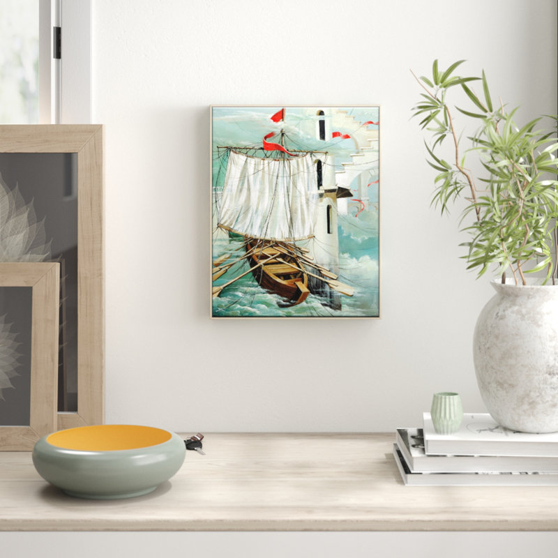 Una Parade En El Tiempo by Olena Kosenko - Picture Frame Rectangle Print on Canvas, 102cm H x 76cm W, Timber