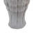 Maria Accent Vase With Rippled Texture, Tapered Gray Ceramic 15 Inch