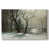 Toile argentée avec cadre flottant