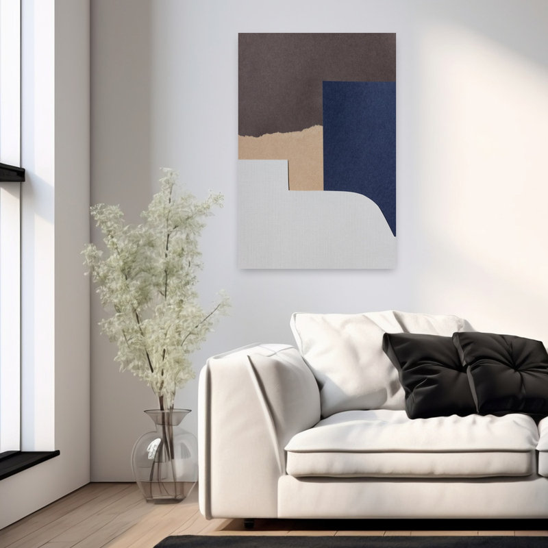 Art contemporain, art contemporain abstrait, H 36 po x l 24 po