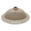 Lavabo de salle de bain ovale encastré en céramique blanc de 20 po x 18 po - Style moderne, teinté, s'adapte à plusieurs environnements Moderne, élégant, teinté - pour différentes utilisations