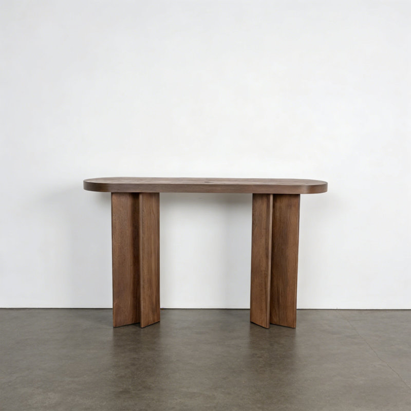 Retro Minimalist Practical Console Table, 30.71" H x 39.37" W x 13.78" D