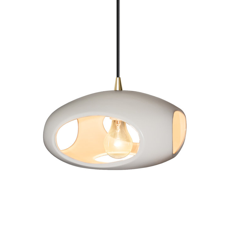 Logan Single Light Ceramic Dimmable Pendant