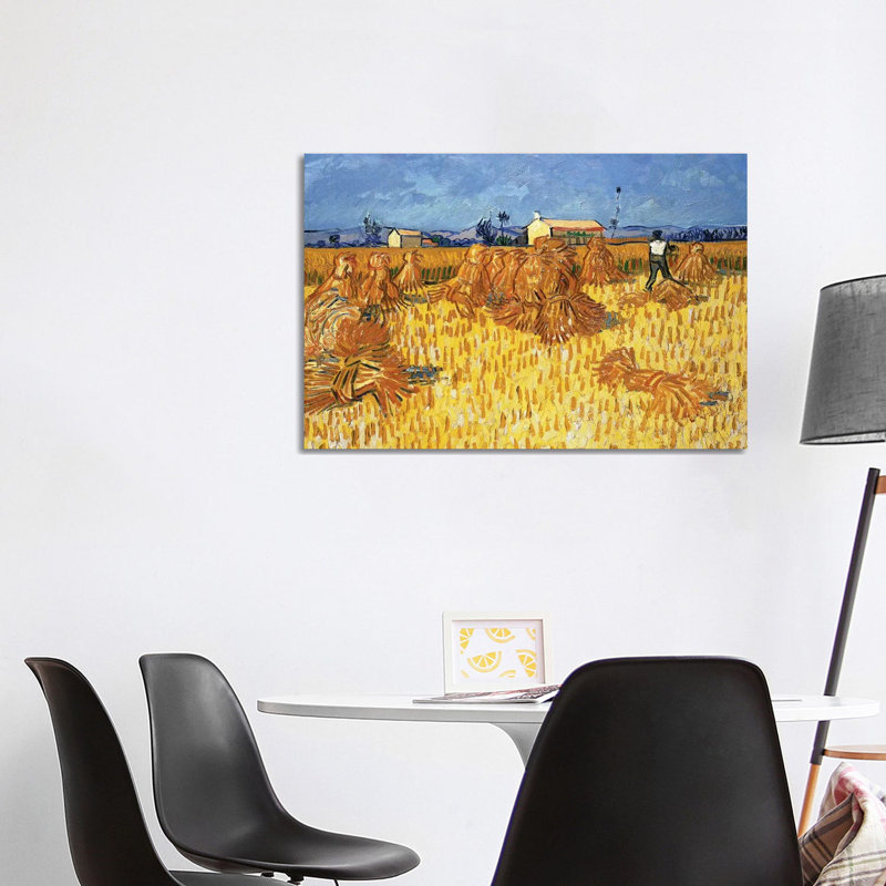 Harvest In Provence, June 1888 by Vincent Van Gogh - Wrapped Canvas Gallery-Wrapped Canvas Giclée