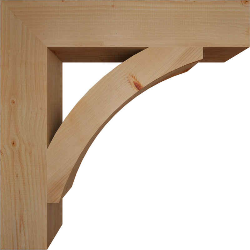 Thorton Block Bracket, Douglas Fir (Smooth), 32" H x 6" W x 32" D