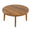 Ensemble de canapé d'extérieur 4 pièces, structure en bois d'acacia avec détails en corde, coussins beiges hydrofuges pour patio / cour arrière / terrasse-130070811
