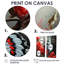 Art mural papillon rouge et gris Haven II-115206956-115206957-115206952