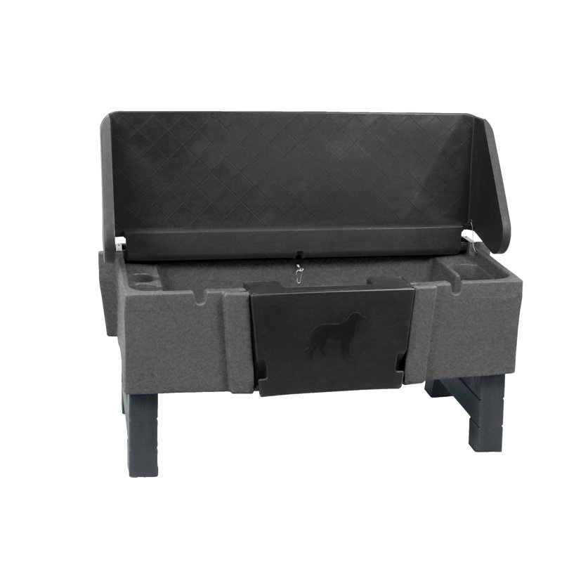 Dark Granite Portable Grooming Pet Tub with Splash Guard