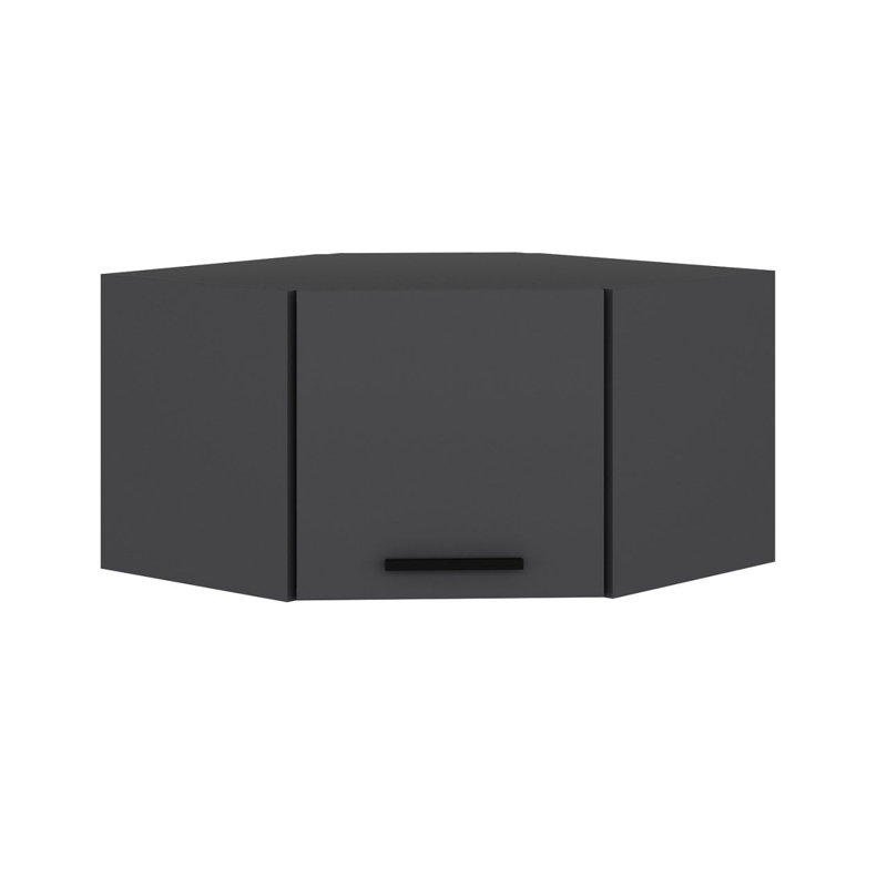 Minerva Corner Accent Cabinet, Anthracite