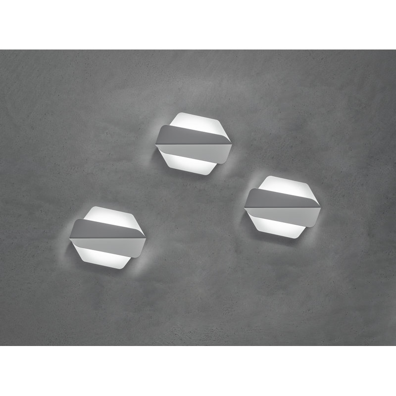 Dolomite Steel LED Flush Mounted Sconce, 3000K, White