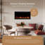Ultra Thin Aerus Slim Recessed or Wall Mounted Electric Fireplace, Alexa/Wifi Enabled-1171218598