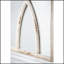 Miroirs muraux rectangulaires en bois avec cadre blanc vieilli, parfait pour un décor moderne et rustique