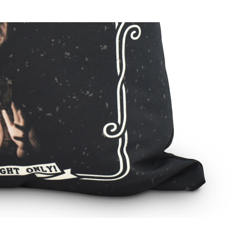 Housse et insert de coussin carré Witches Brew, Blanc / Noir, 16 po x 16 po
